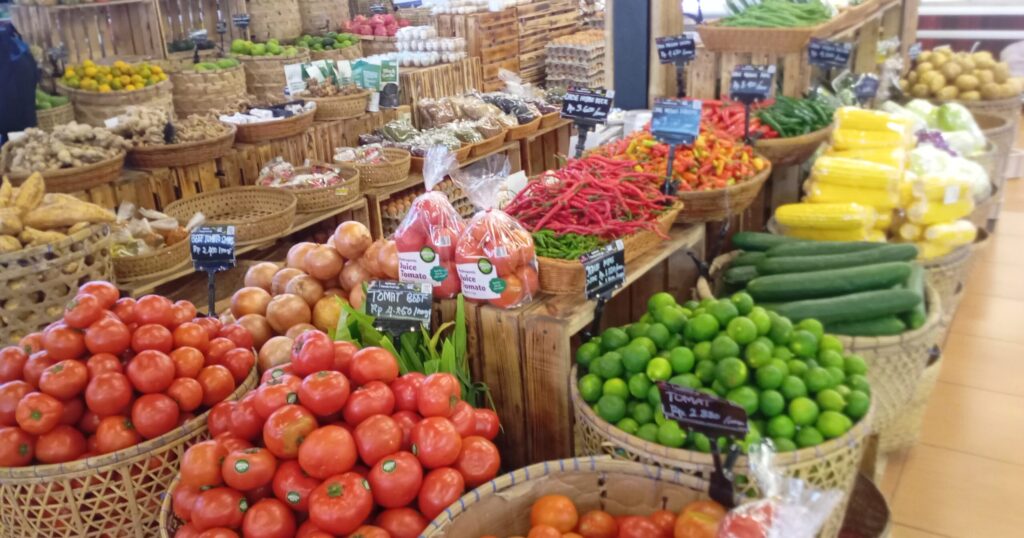 野菜売り場の写真