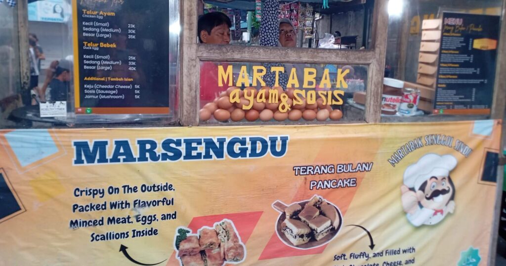 バリ島 サヌール シンドゥナイトマーケット　パンケーキの屋台