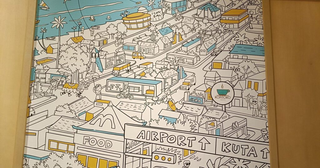 バリ島サヌールKOPITOKOの地図