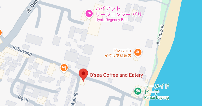 O’sea Coffee and Eateryの位置情報