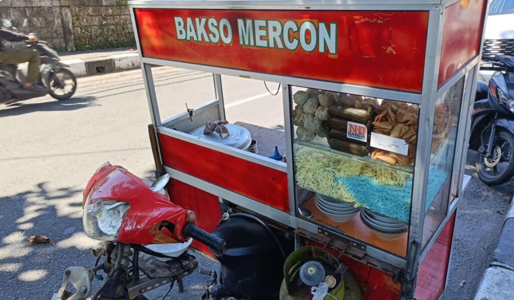 バクソの路面販売の様子